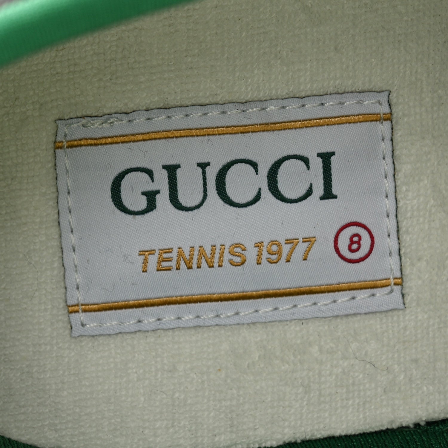 Gucci New Denim GG Monogram Web Mens 1977 Tennis Sneakers 8 Black Ivory 6 of 6
