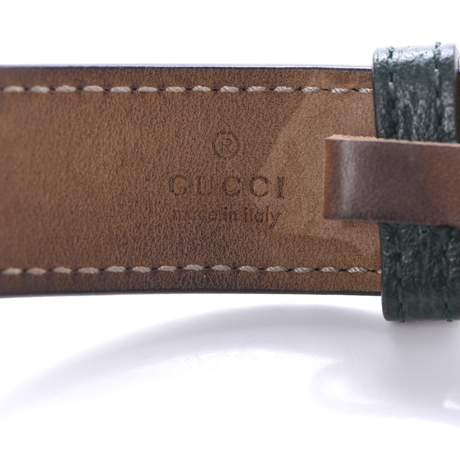 Gucci Calfskin Marmont Double G Bracelet Green 4 of 5