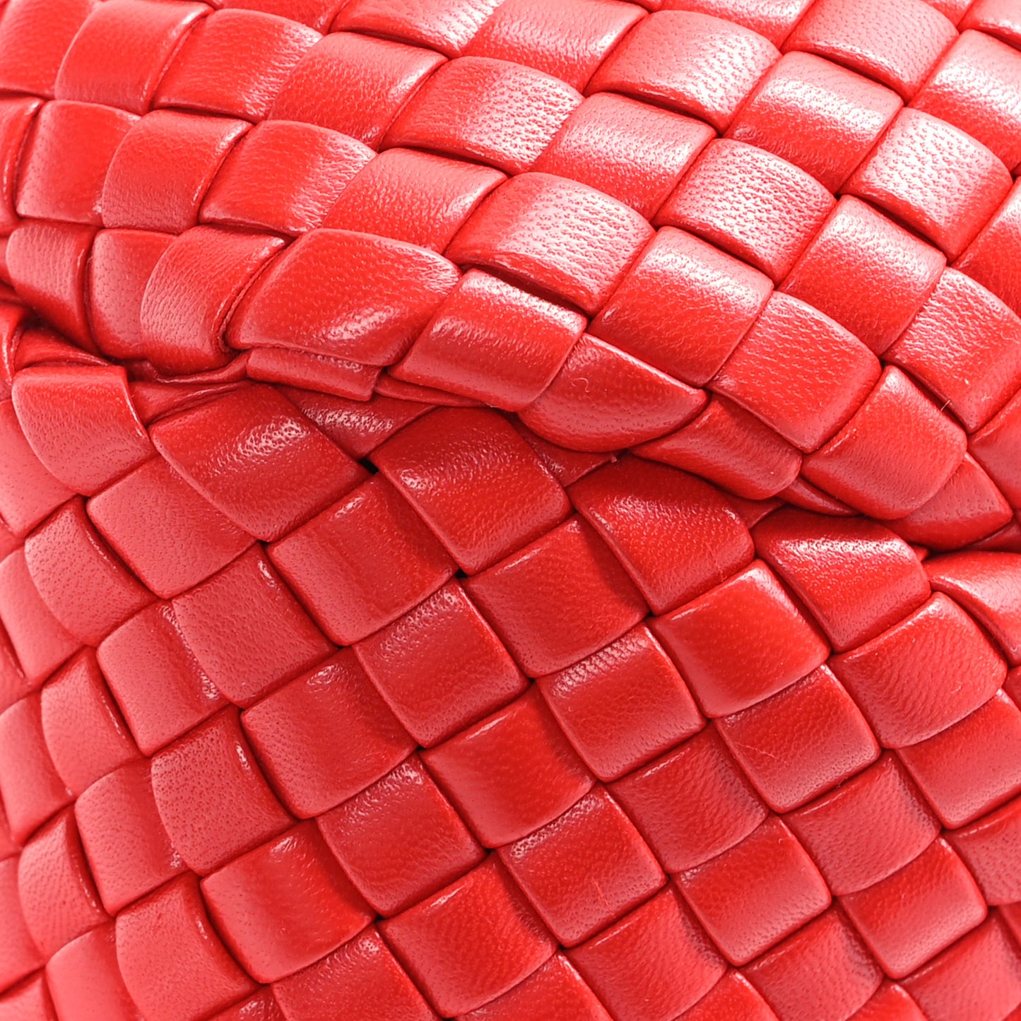 Nappa Intrecciato Mini Padded Jodie Red