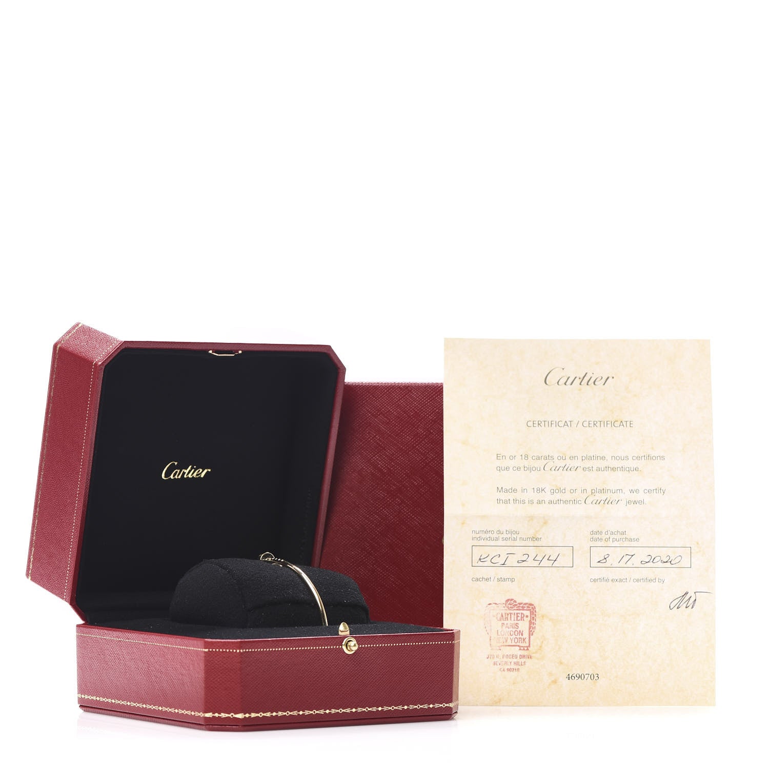 Cartier 18K Yellow Gold Small Juste Un Clou Bracelet 18 5 of 5