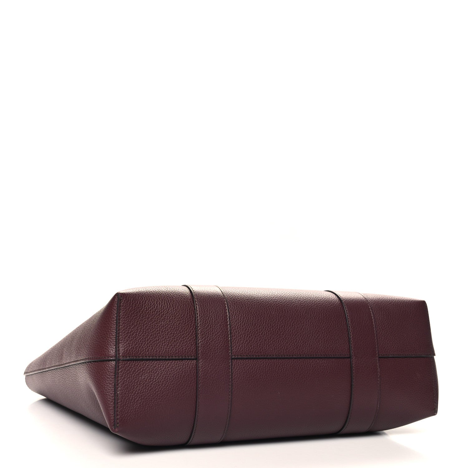 Mulberry Small Classic Grain Bayswater Tote Burgundy Oxford Blue 4 of 11