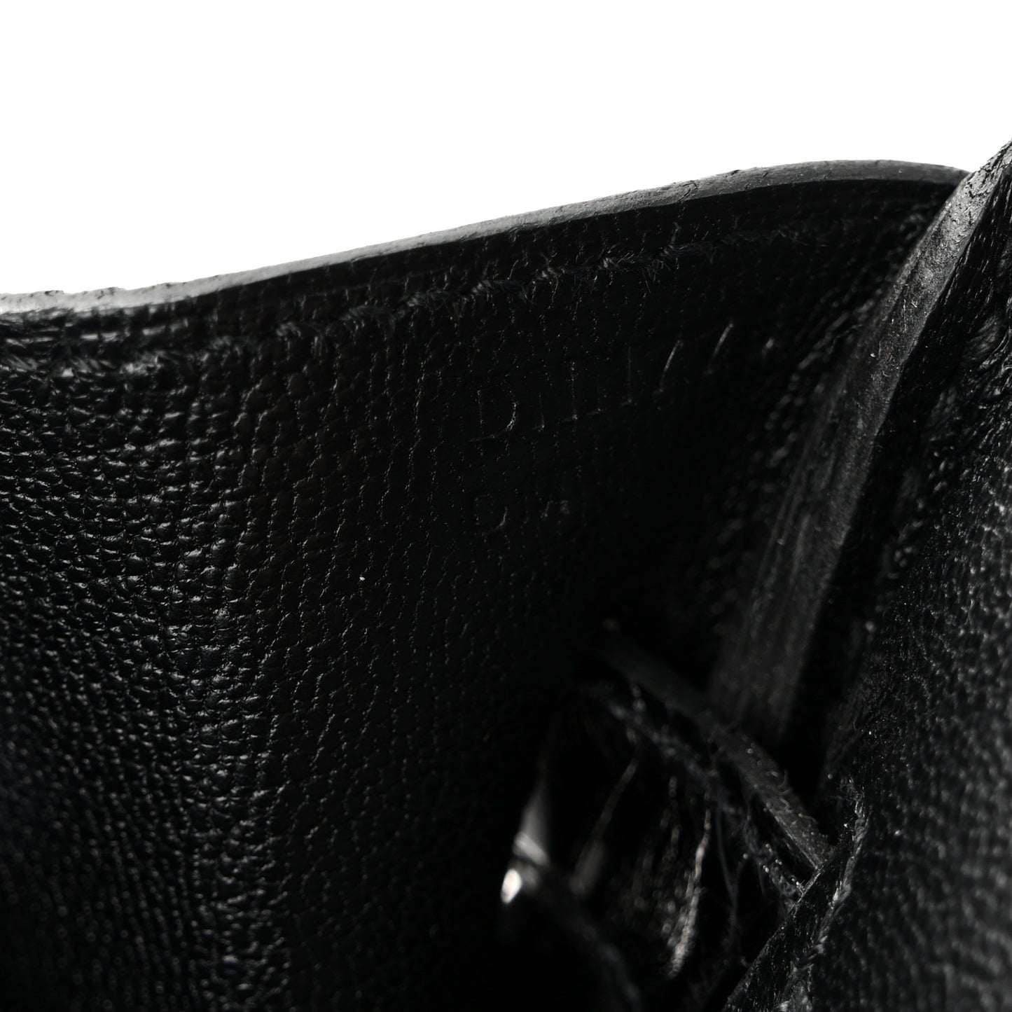 Togo Shiny Niloticus Crocodile Birkin Touch 30 Black