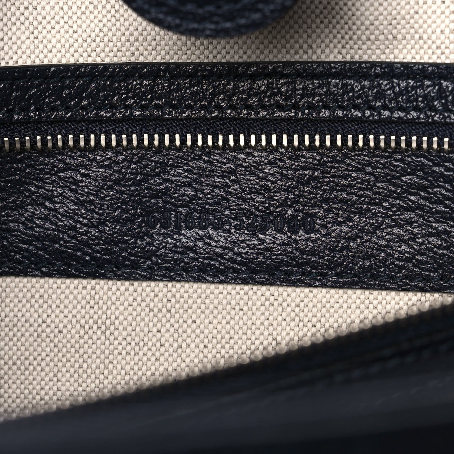 Gucci GG Supreme Monogram Textured Calfskin Web Medium Ophidia Shopping Tote Beige Blue 7 of 12