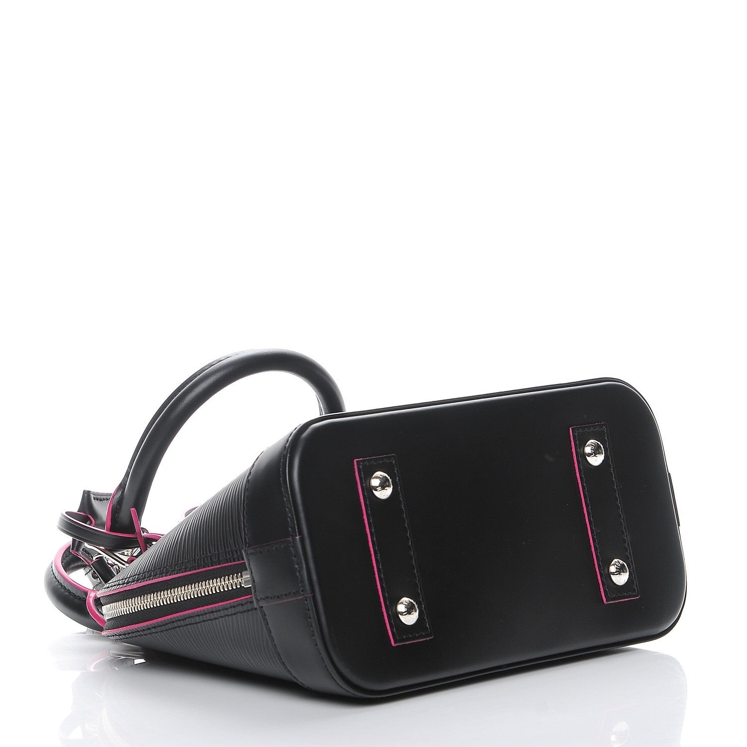 Louis Vuitton Epi Alma BB Black Hot Pink 5 of 7