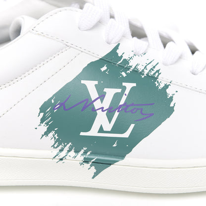Louis Vuitton Calfskin Luxembourg Sneakers 7 White Green 8 of 8
