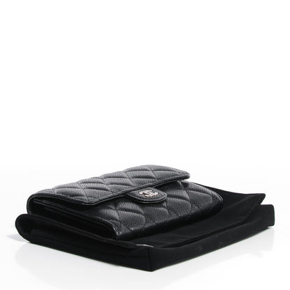 Chanel Caviar Quilted Small Flap Wallet Black 4 of 9