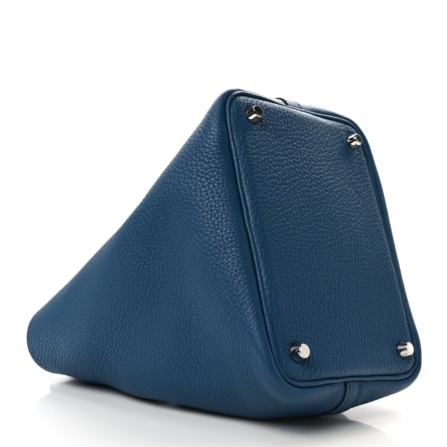 Hermes Taurillon Clemence Picotin Lock 18 PM Bleu Izmir 4 of 10