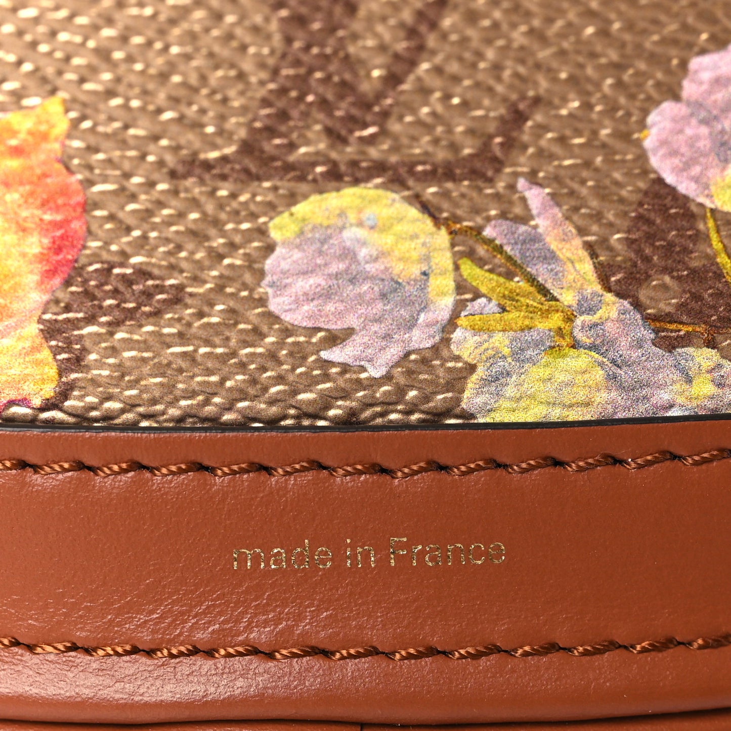 Metallic Monogram LV Garden Nano Bucket Bag Gold