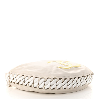 Chanel Calfskin Modern Chain Rhodoid Hobo White 4 of 11