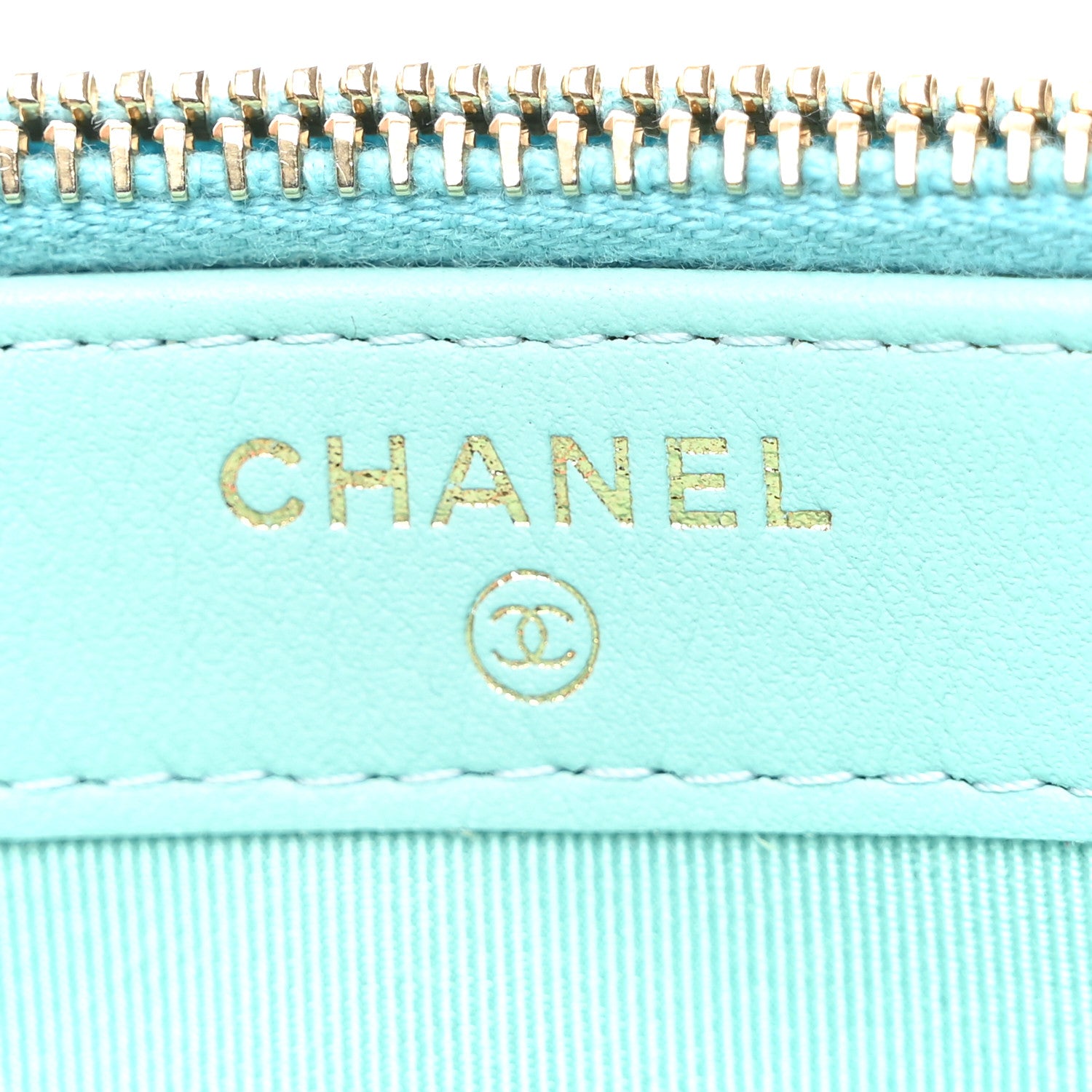 Chanel Caviar Quilted Small Clutch With Chain Light Blue 6 of 12