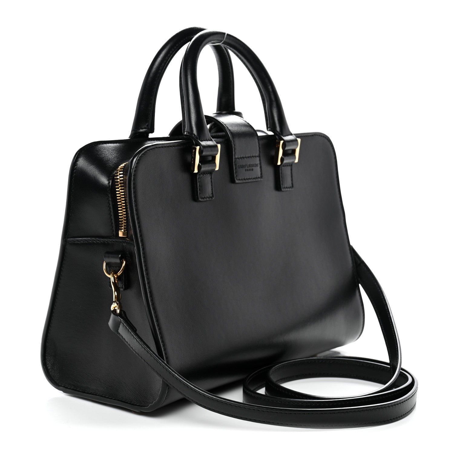Saint Laurent Calfskin Monogram Baby Cabas Black 3 of 11