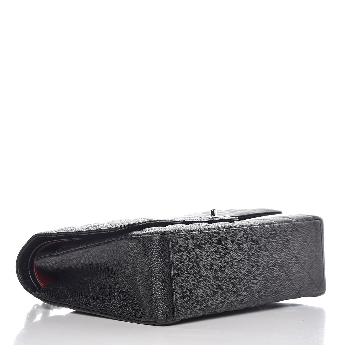 Caviar Quilted Maxi Double Flap Black