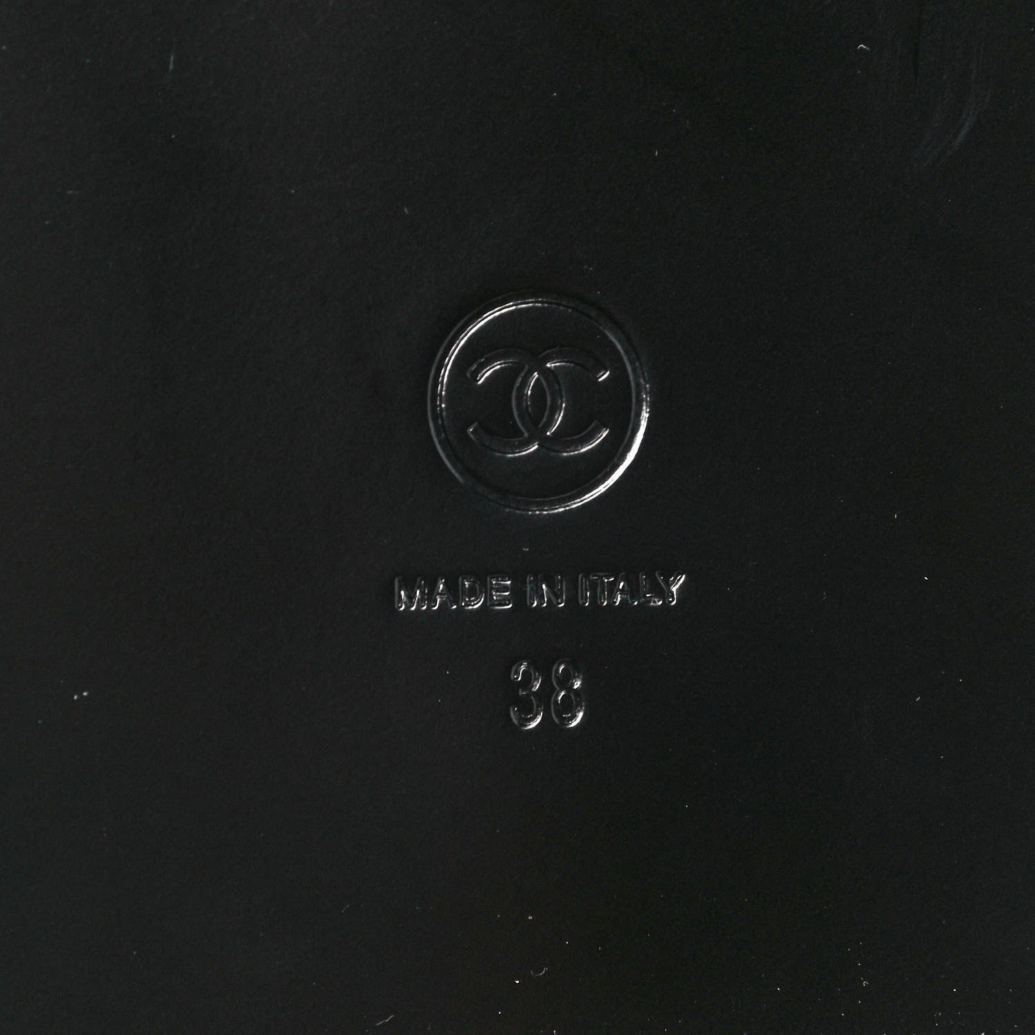 Chanel Grained Calfskin Velcro Dad Sandals 38 Black 6 of 8
