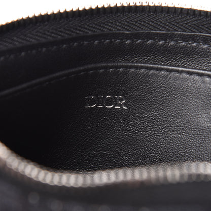Christian Dior Oblique Zipped Card Holder Black 6 of 8