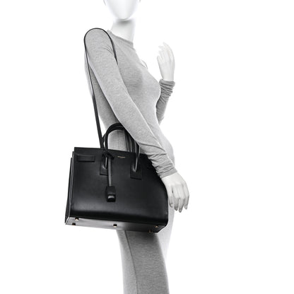 Saint Laurent Calfskin Small Sac De Jour Black 2 of 10