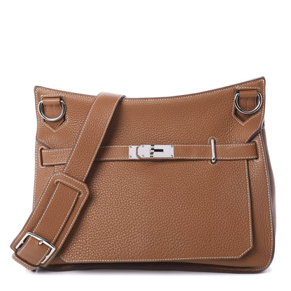Hermes Taurillon Clemence Jypsiere 34 Gold 1 of 11