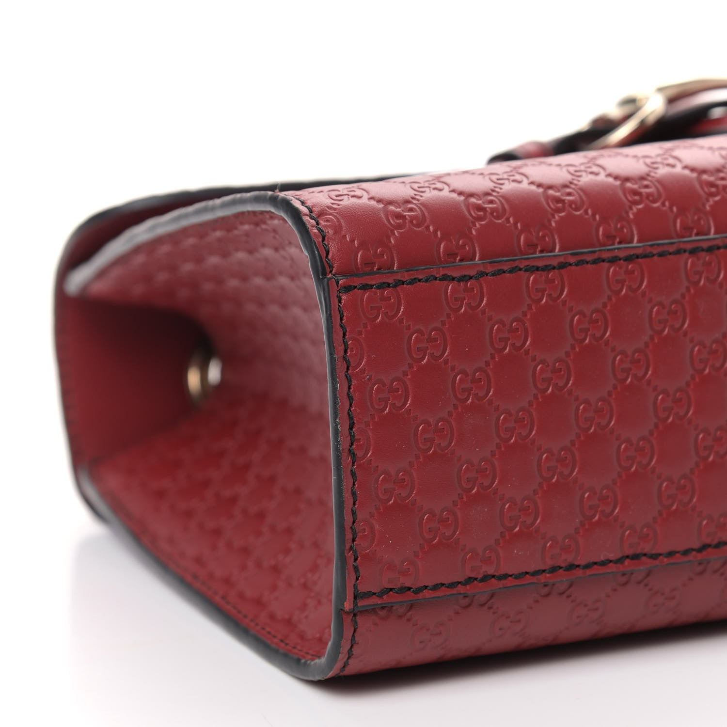 Gucci Microguccissima Medium Emily Chain Shoulder Bag Red 8 of 9