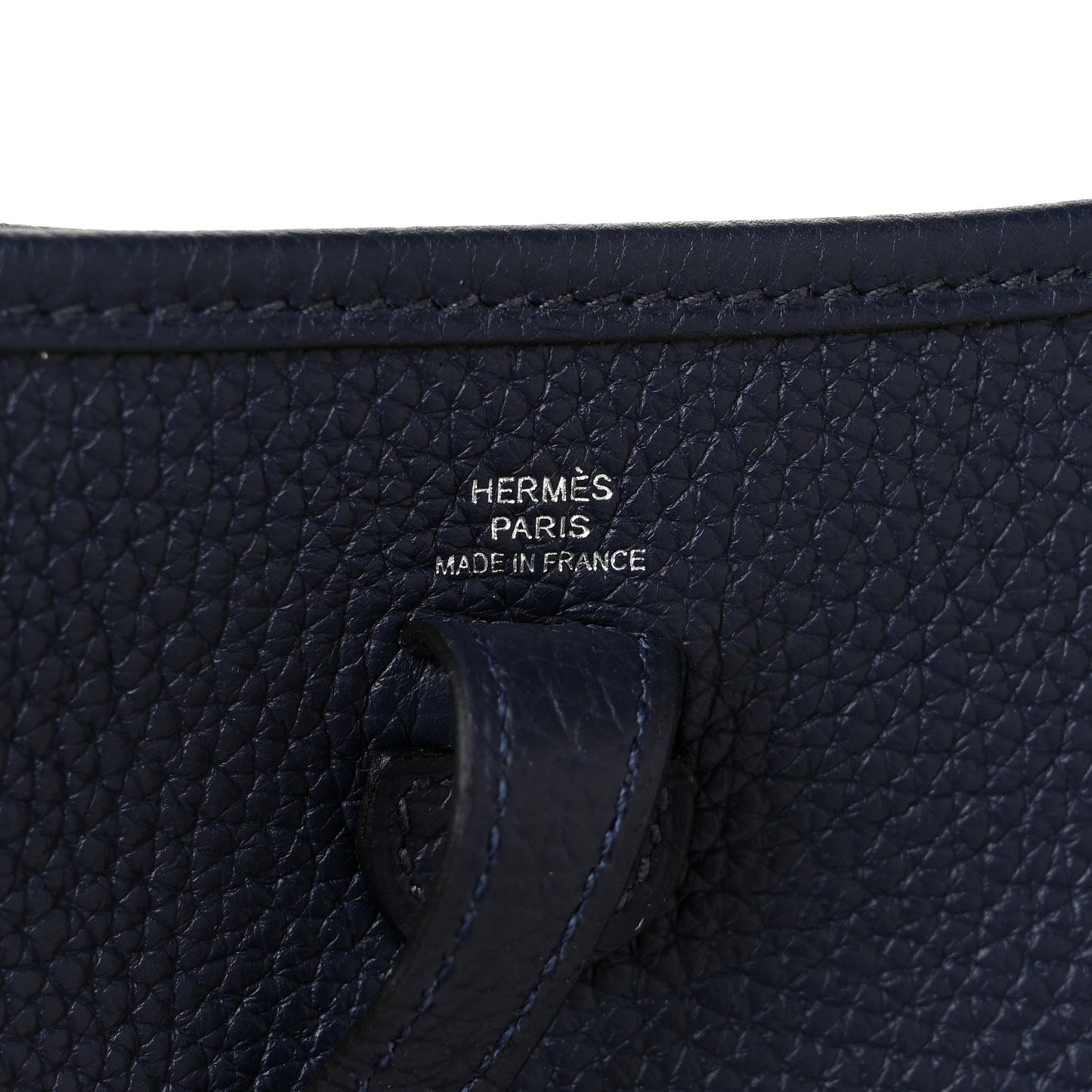 Taurillon Clemence Amazone Sangle Cavale Evelyne TPM Bleu Nuit Bleu Encre Cuivre