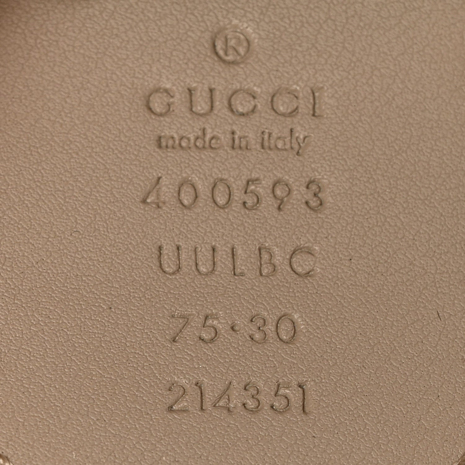 Gucci GG Supreme Monogram Textured Calfskin Double G 40mm Belt 75 30 Beige Mystic White Oatmeal 5 of 5