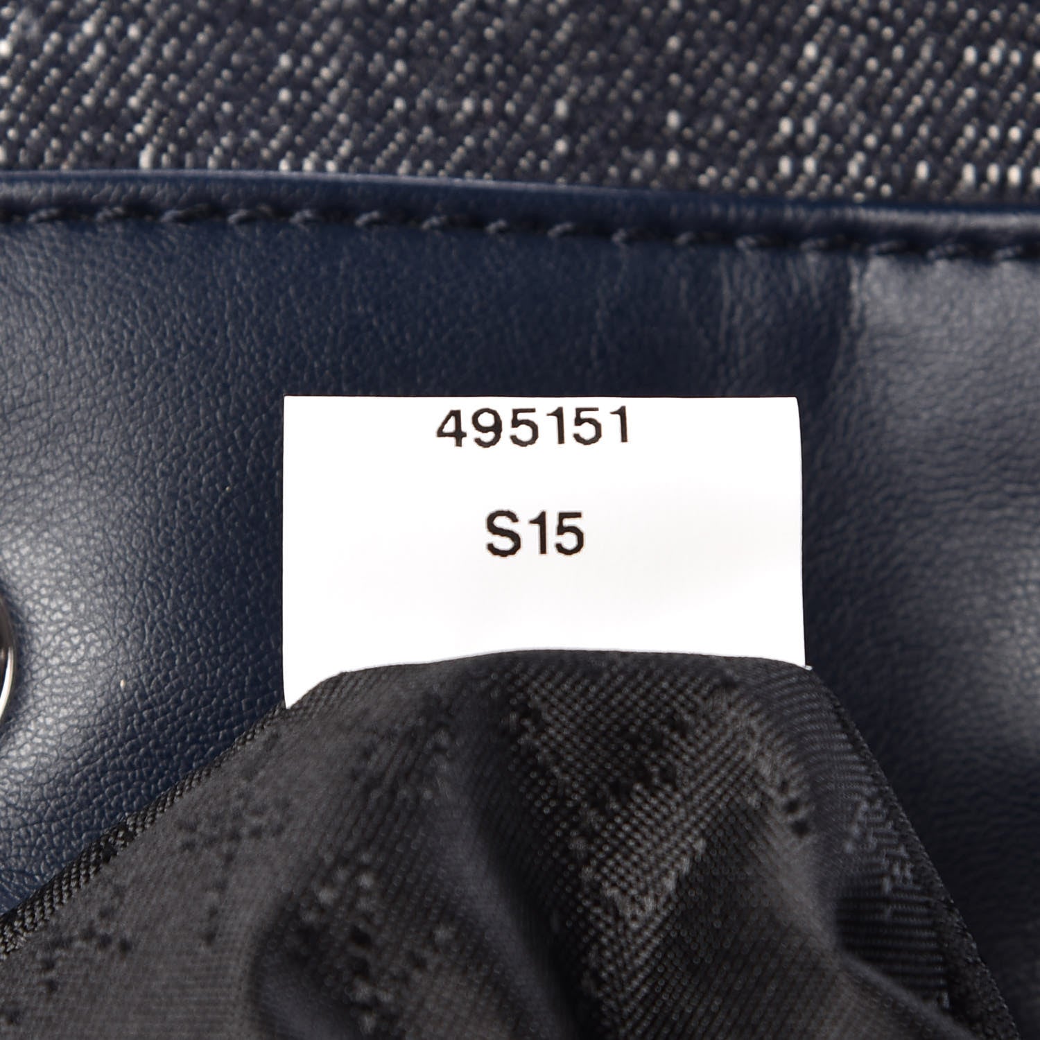 Stella McCartney Denim Quilted Falabella Backpack Blue 7 of 9