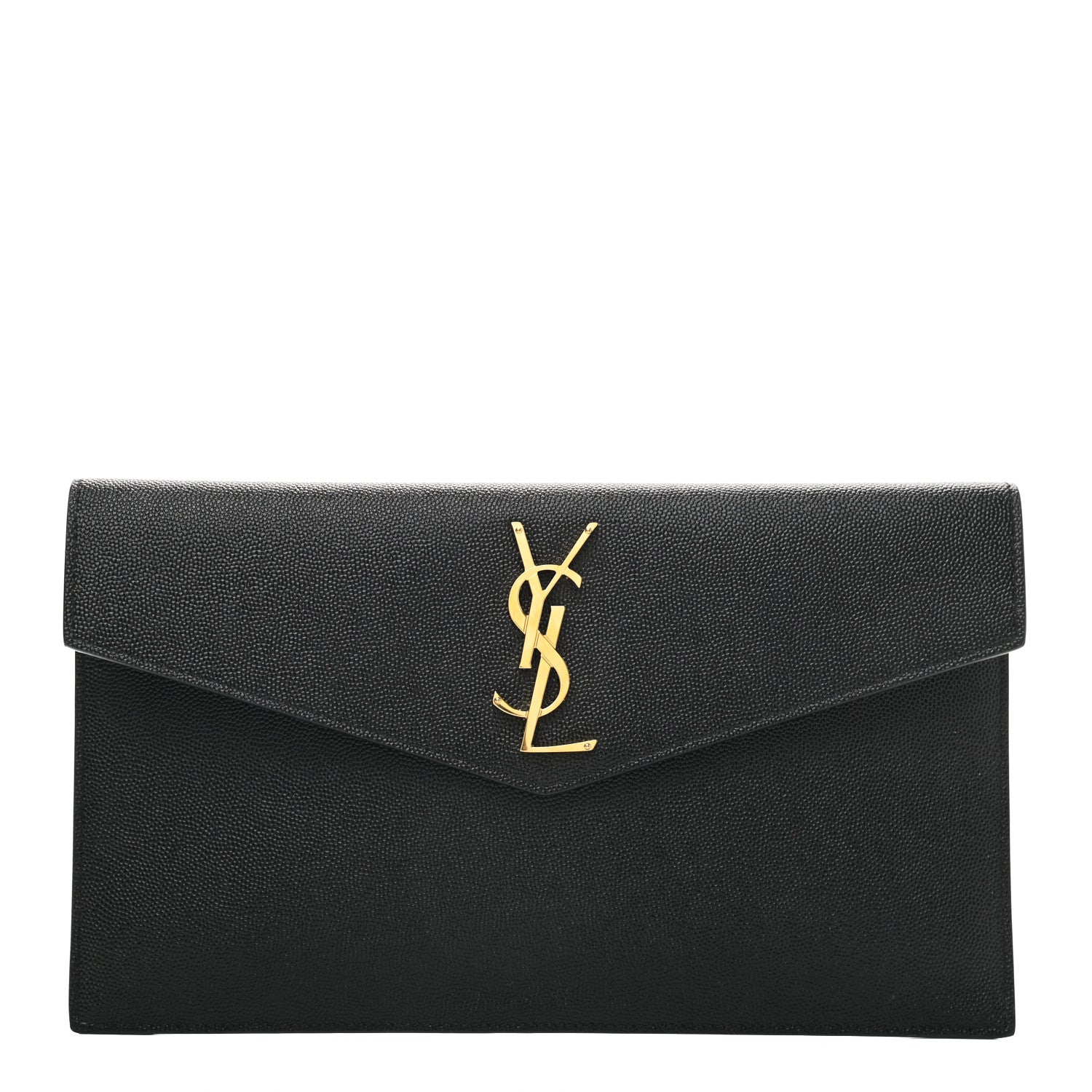 Saint Laurent Grain De Poudre Uptown Pouch Black 1 of 6