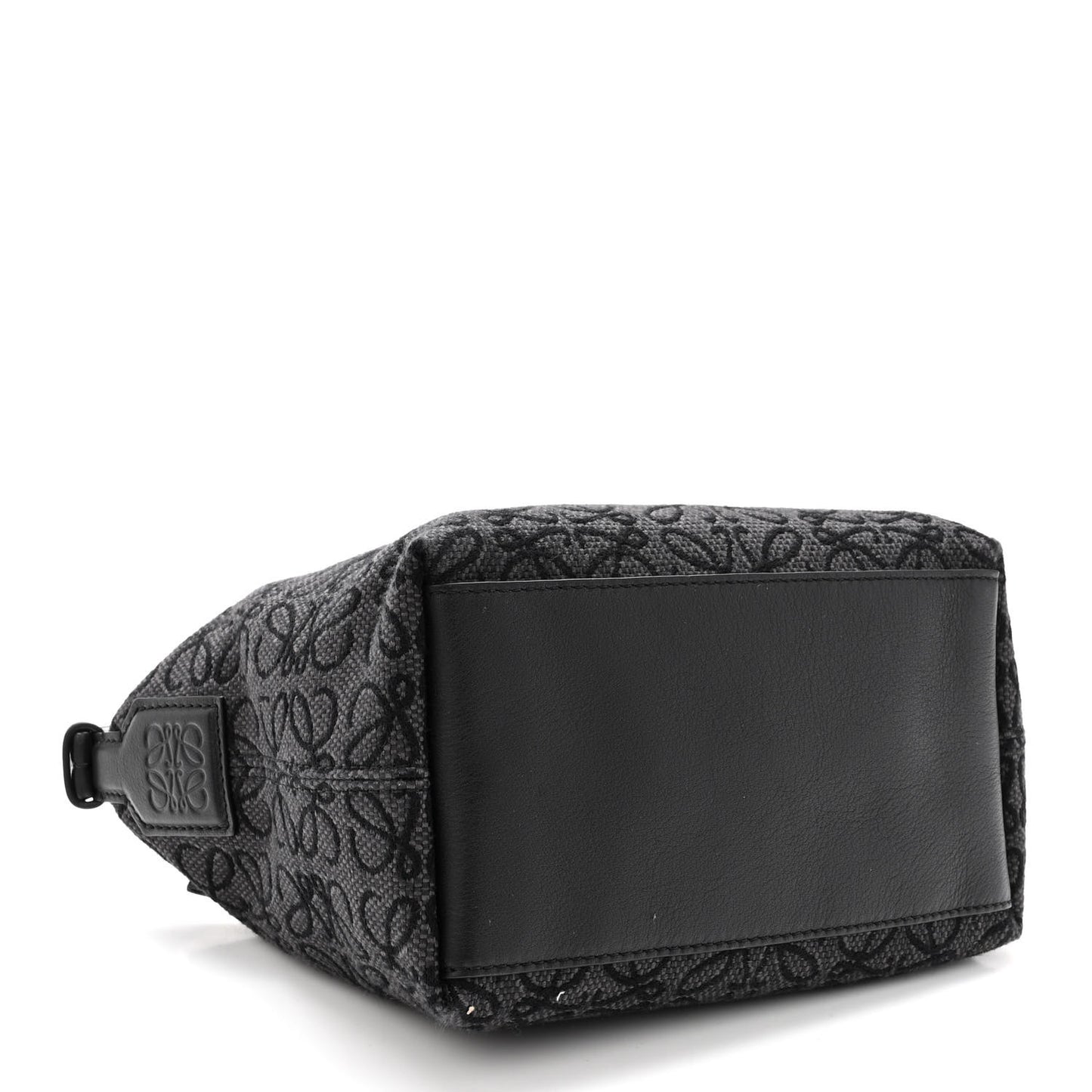 Jacquard Anagram Calfskin Small Cubi Bag Anthracite Black