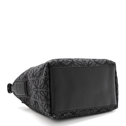 Loewe Jacquard Anagram Calfskin Small Cubi Bag Anthracite Black 4 of 9