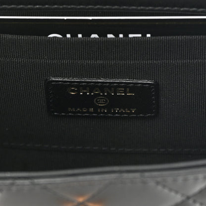 Chanel Lambskin Quilted Mini Trendy CC Clutch With Chain Black 6 of 12