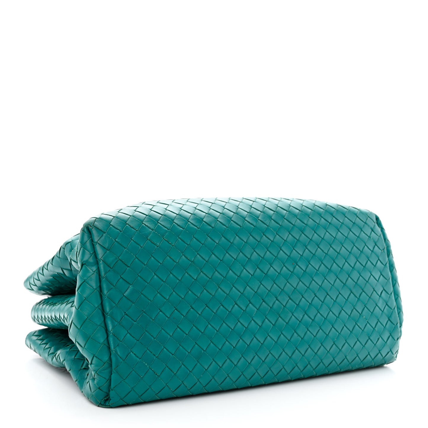 Light Calf Intrecciato Small Roma Teal