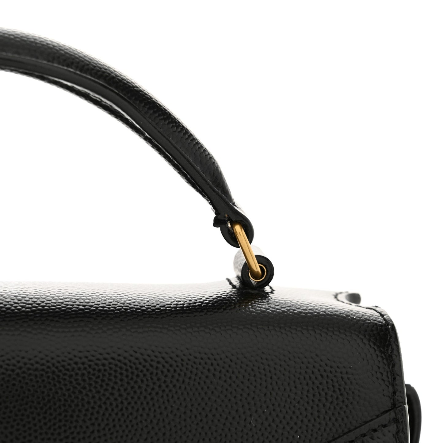 Grain de Poudre Medium Classic Monogram Cassandra Top Handle Black