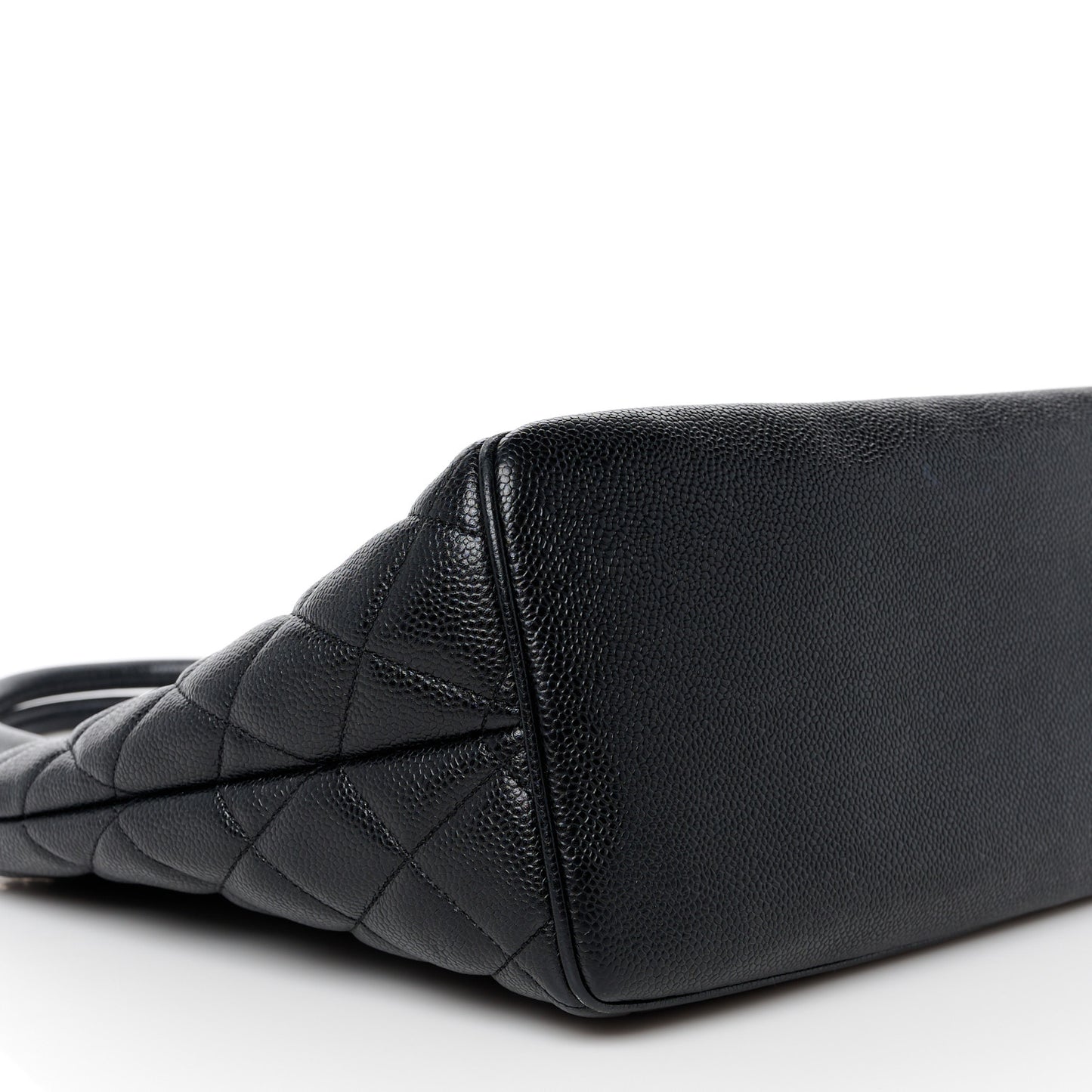 Caviar Quilted Medallion Tote Black