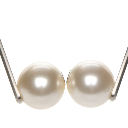 Chanel Giant Pearl Headphones Necklace Silver 3 of 8