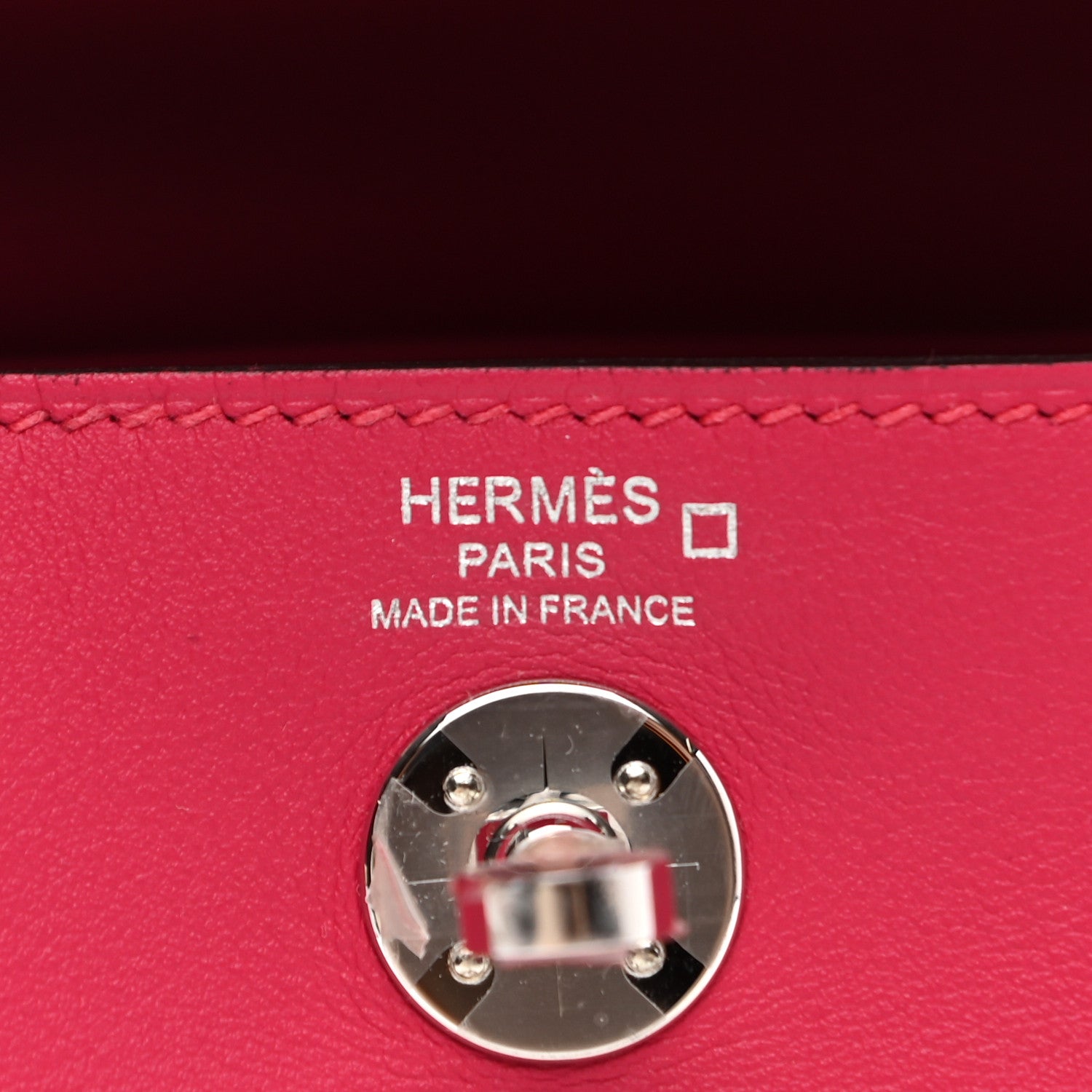 Hermes Matte Alligator Swift Mini Touch Lindy 20 Framboise 6 of 11
