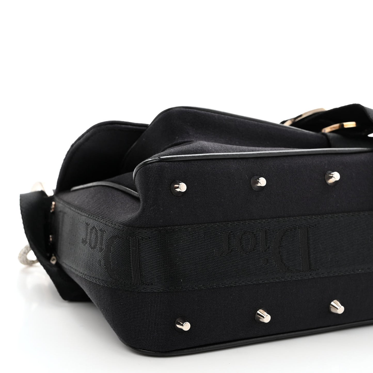 Silk Jersey Crystal Hardcore Clutch Black