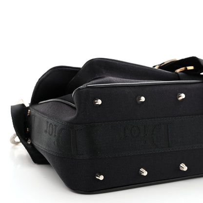 Christian Dior Silk Jersey Crystal Hardcore Clutch Black 8 of 12