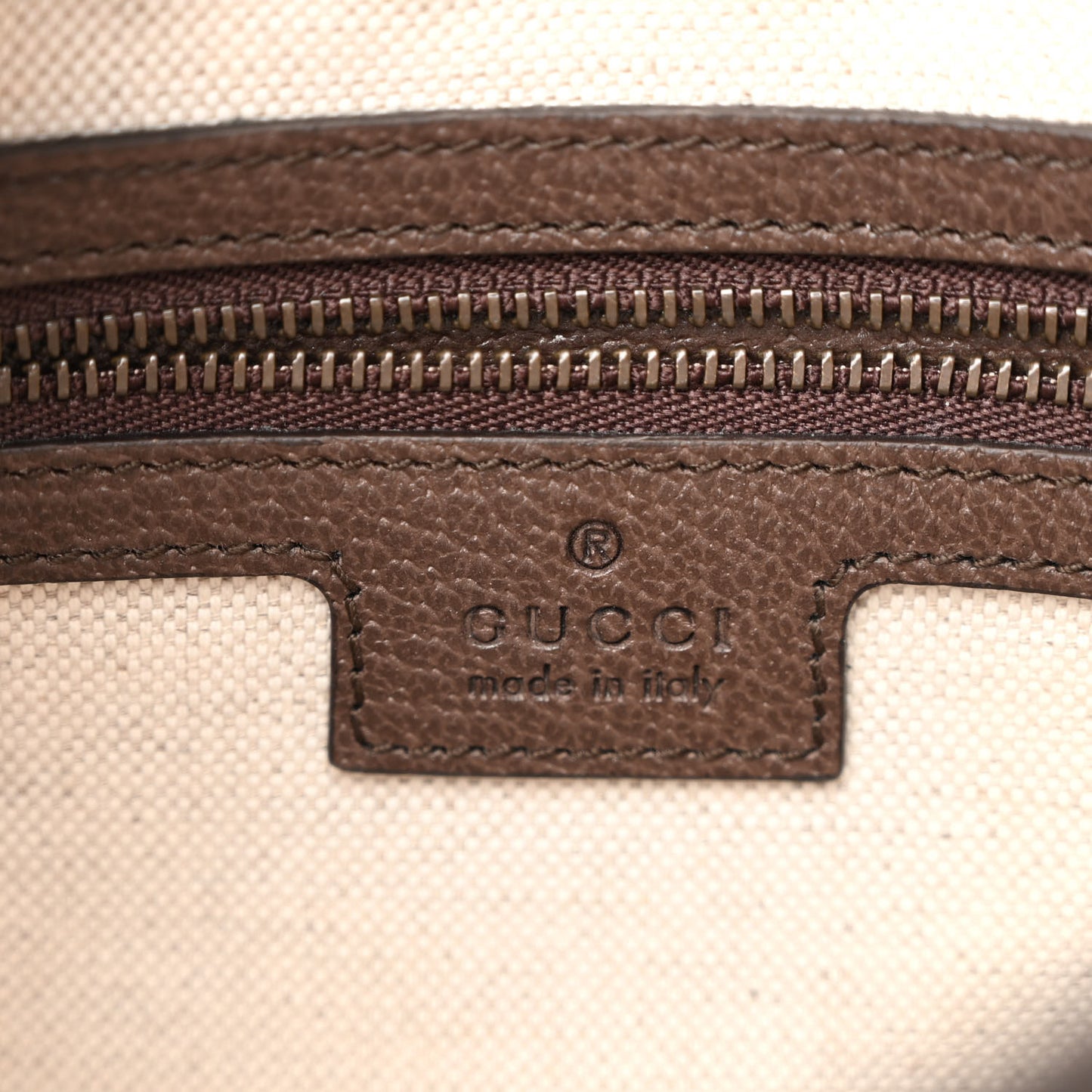 GG Supreme Monogram Textured Dollar Calfskin Web Ophidia Wristlet Shoulder Bag Beige Ebony New Acero