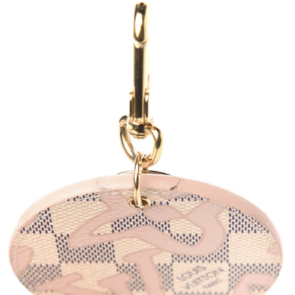 Louis Vuitton Damier Azur Tahitienne Bag Charm Key Ring 5 of 6