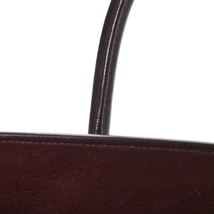 Saint Laurent Grained Calfskin Small Classic Sac De Jour Bordeaux 15 of 16
