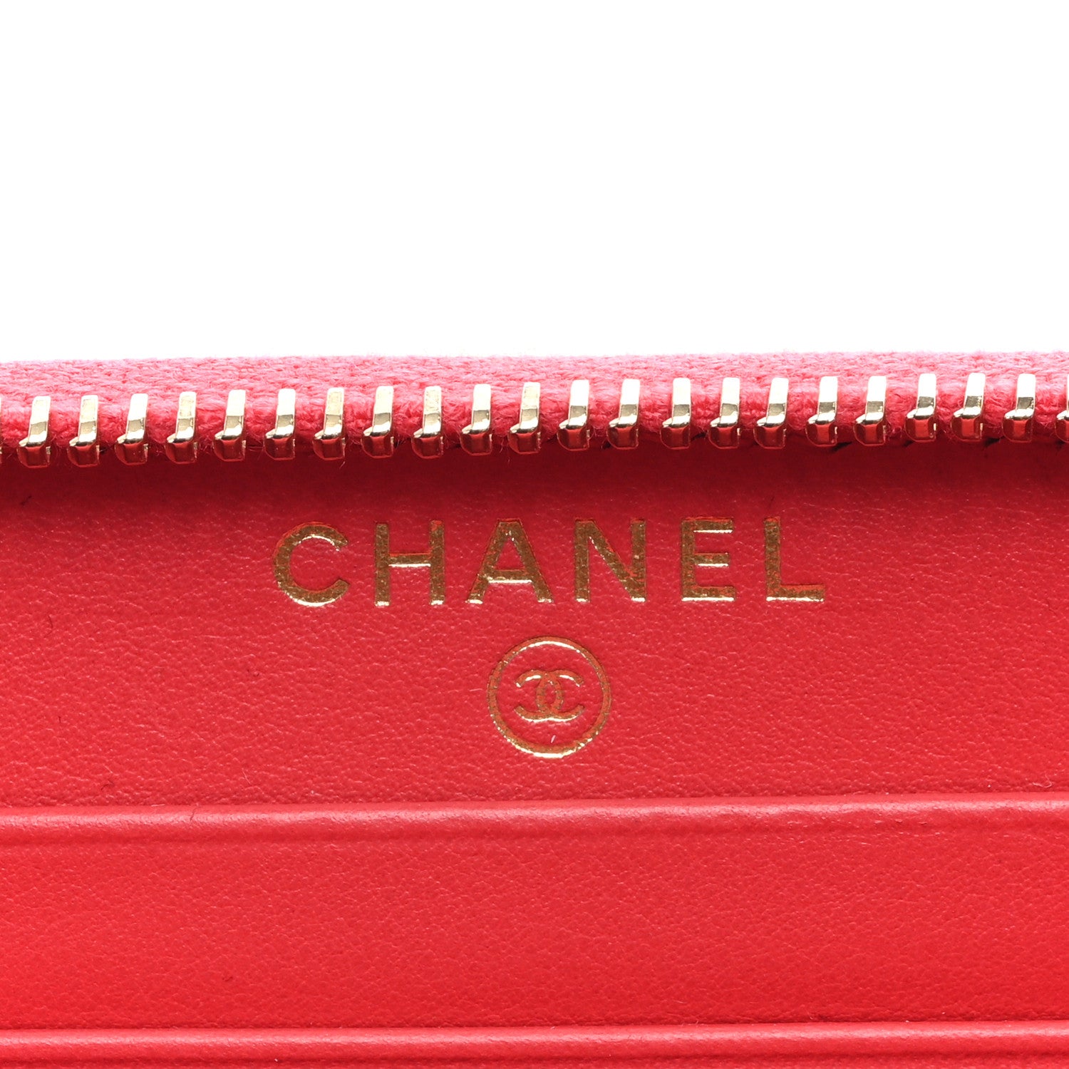 Chanel Caviar Quilted In & Out Zip Around Wallet Red 6 of 7