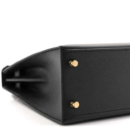 Hermes Epsom Kelly Sellier 25 Black 9 of 11