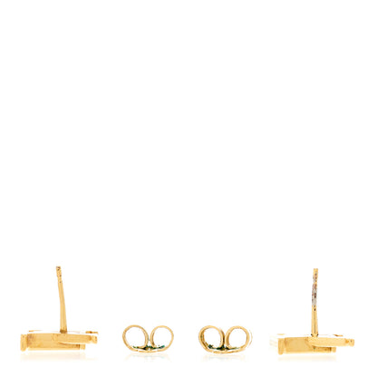 Louis Vuitton Metal LV Iconic Earrings Gold 3 of 5