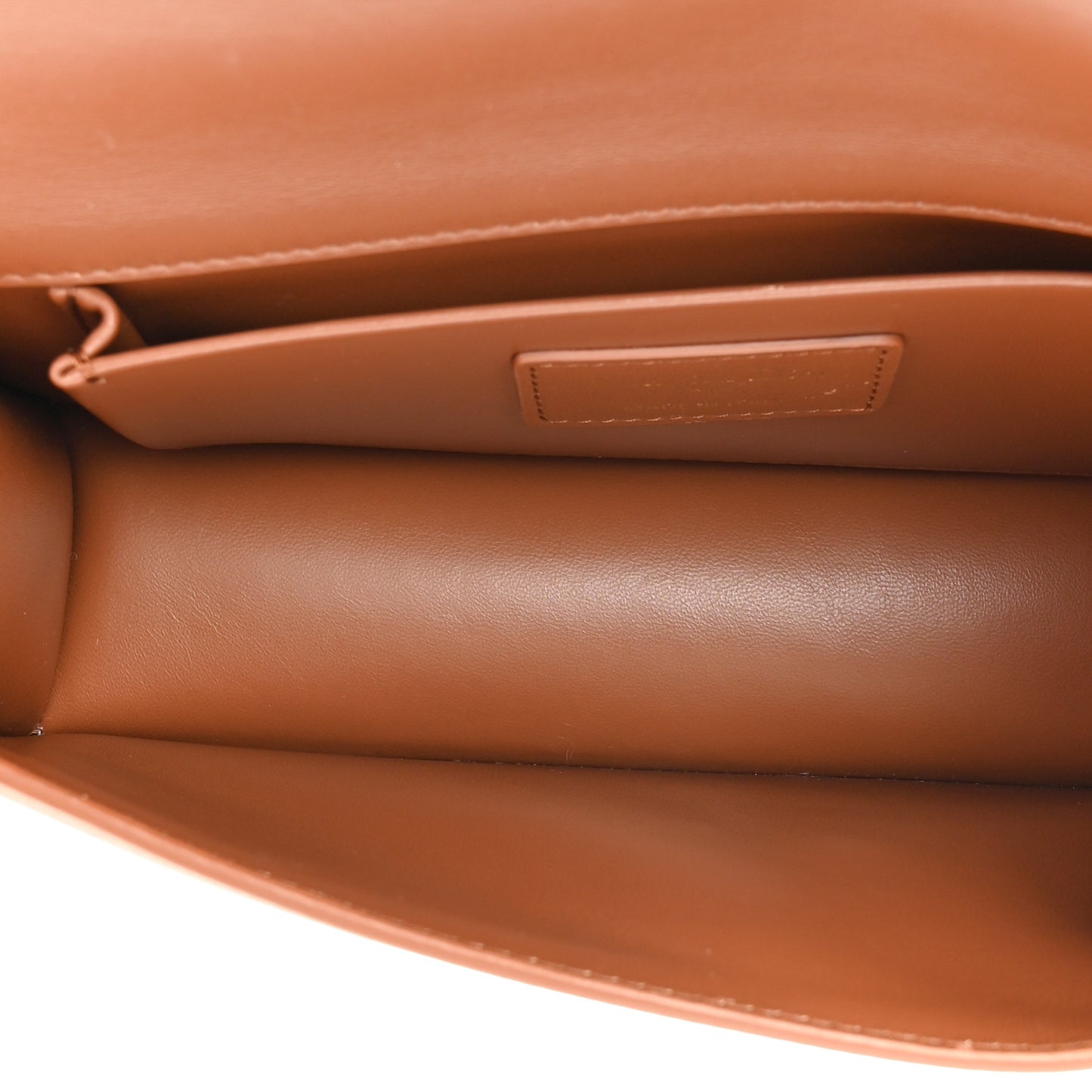 Grained Calfskin 30 Montaigne East West Chain Flap Bag Brown
