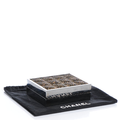 Chanel Crystal Square Quilted Box Clutch Bronze 4 of 8