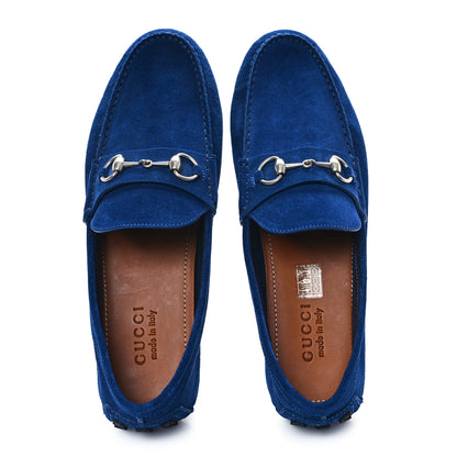 Gucci Suede Mens Horsebit Driver Loafers 10.5 Royale 2 of 10