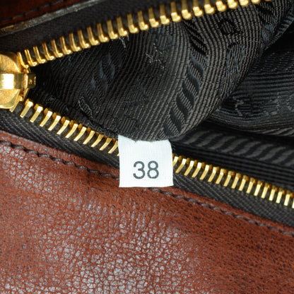 Prada Buffalo Briefcase Palissandro 7 of 7