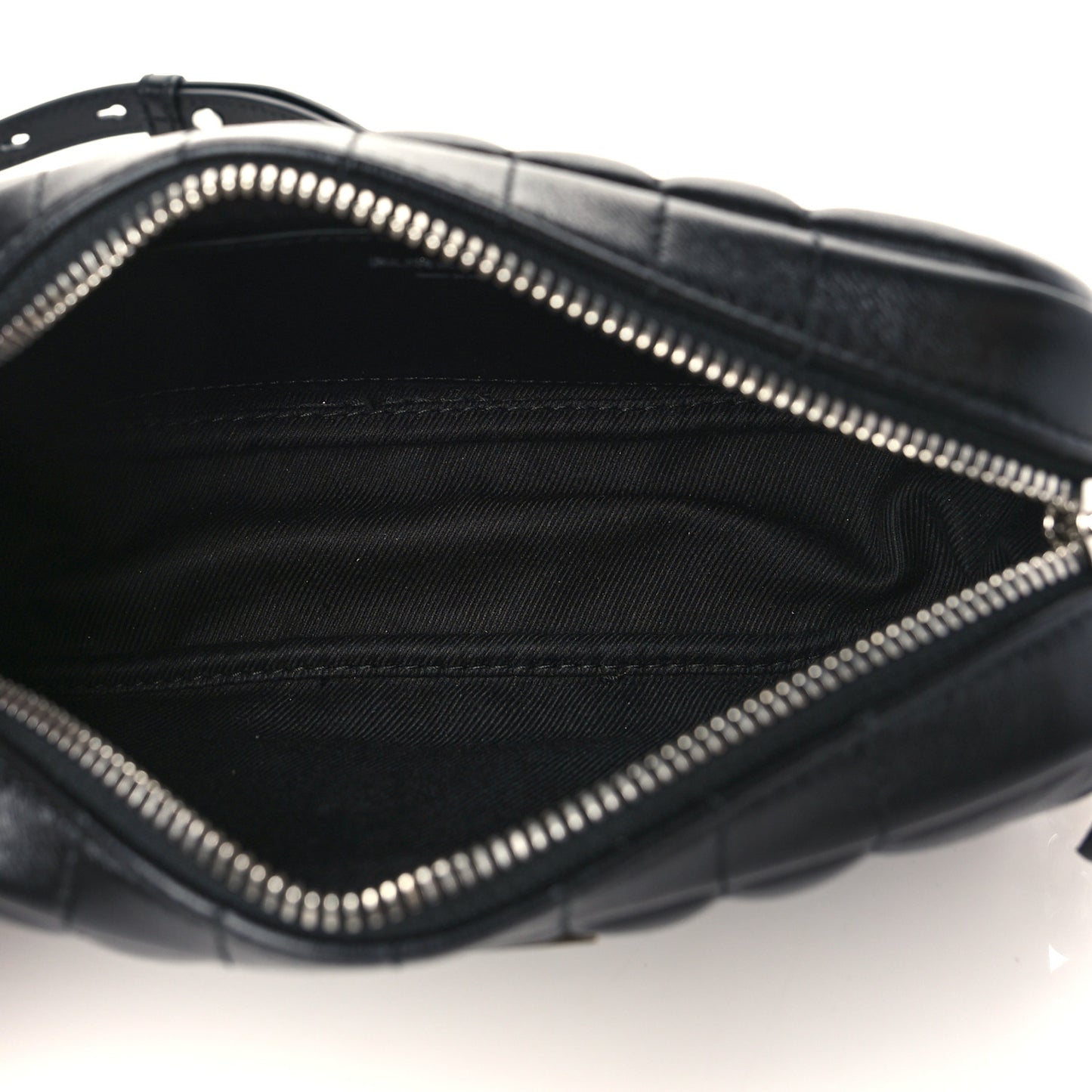 Lambskin Quilted Mini Lola Camera Bag Black