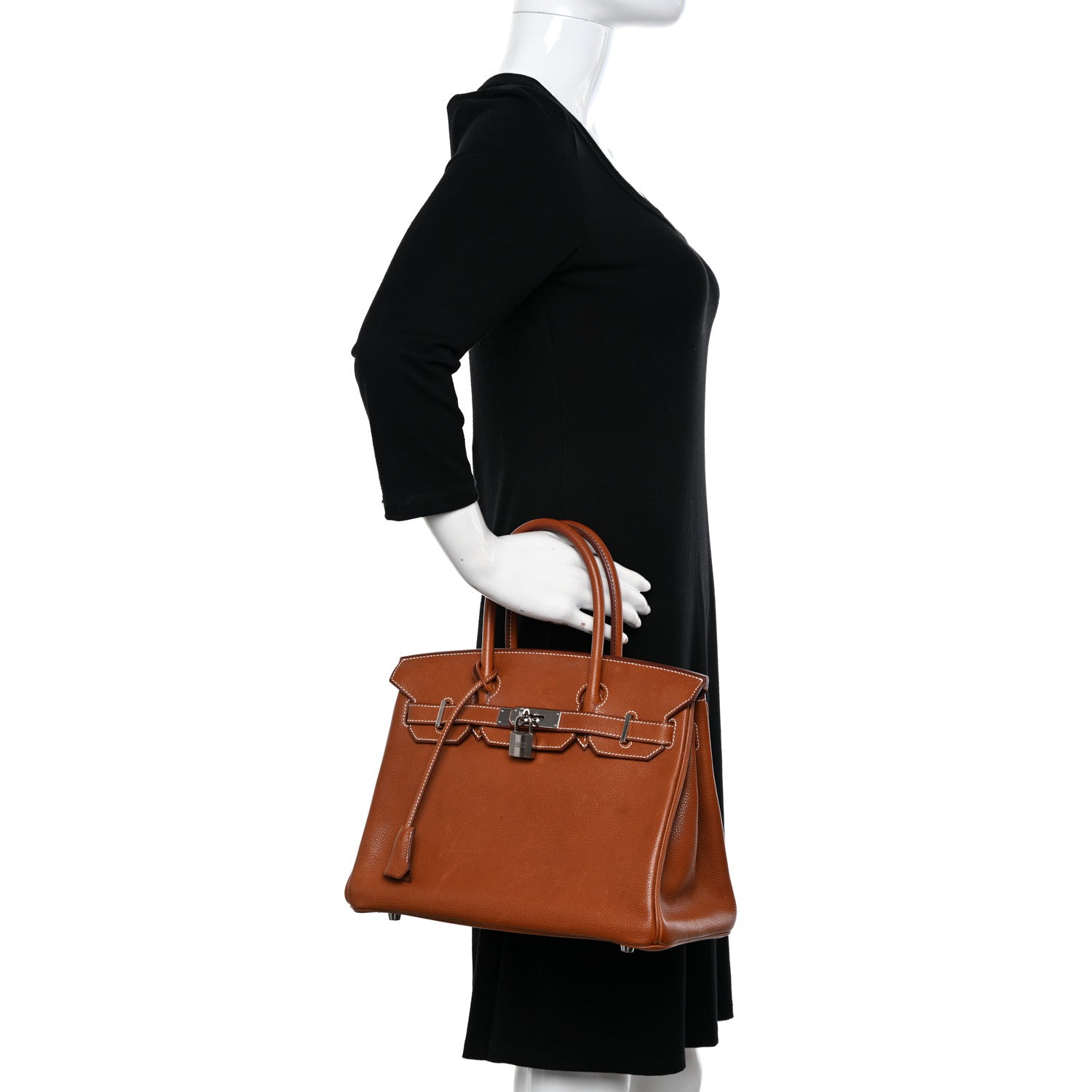 Hermes Natural Barenia Faubourg Birkin 30 Fauve 2 of 17