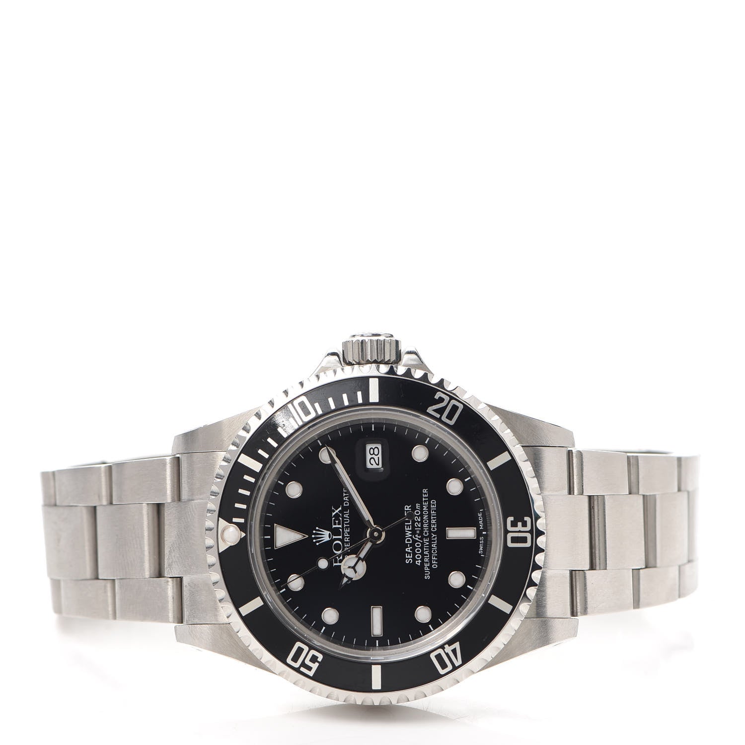 Rolex Stainless Steel 40mm Sea-Dweller Oyster Perpetual Watch Black 16600 2 of 5