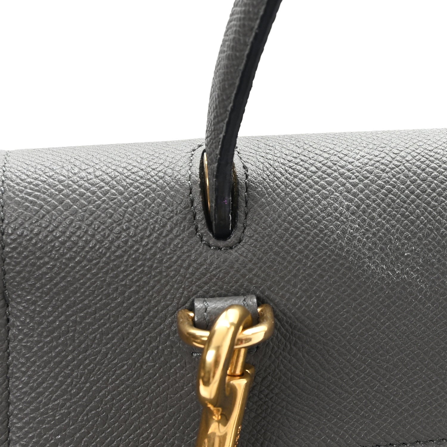 Celine Grained Calfskin Mini Belt Bag Grey 10 of 11