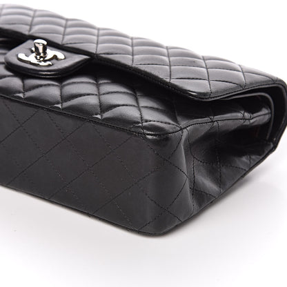 Chanel Lambskin Quilted Medium Double Flap Black 9 of 16
